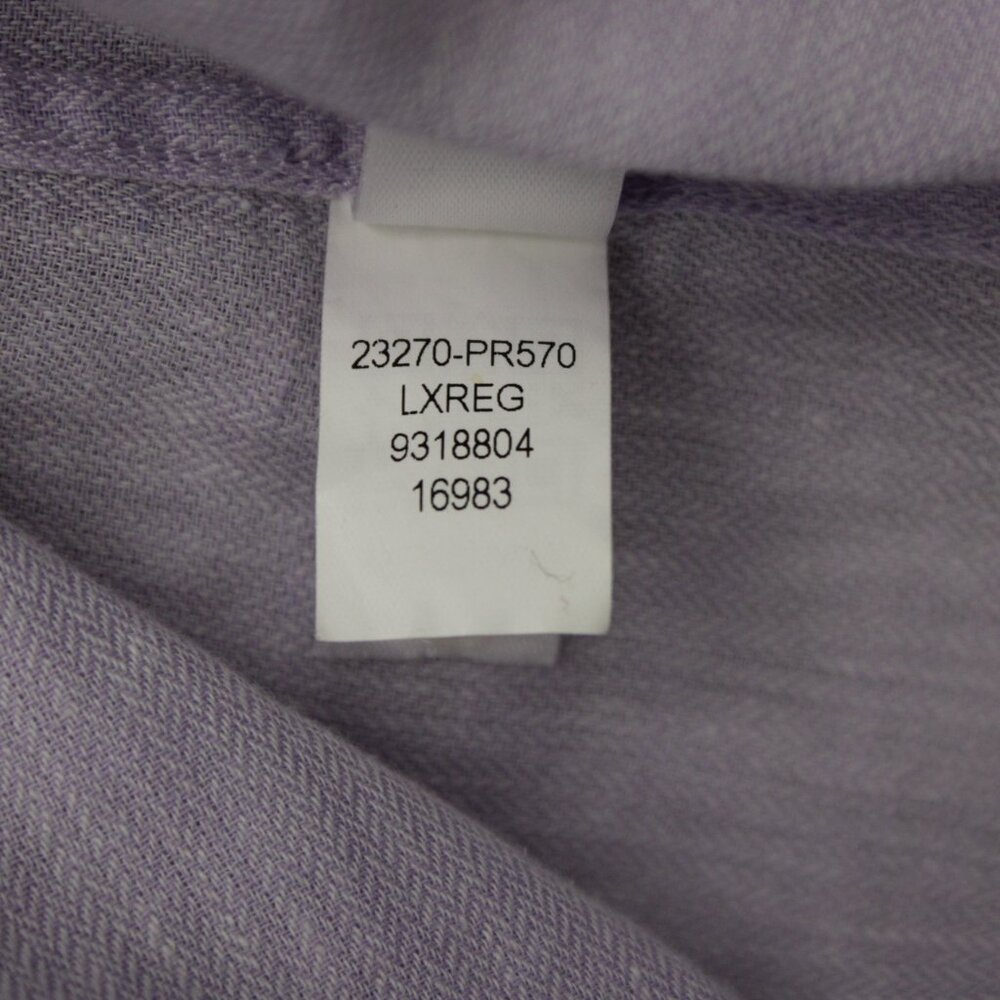 Bonobos‎ Shirt Mens Large Pink Slim Fit Linen/Cotton Long Sleeve Cutaway Collar - Picture 10 of 14